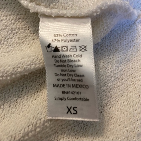 Lularoe Women’s Terry Short Sleeve Franky Hoodie Top Size XS - Picture 6 of 13